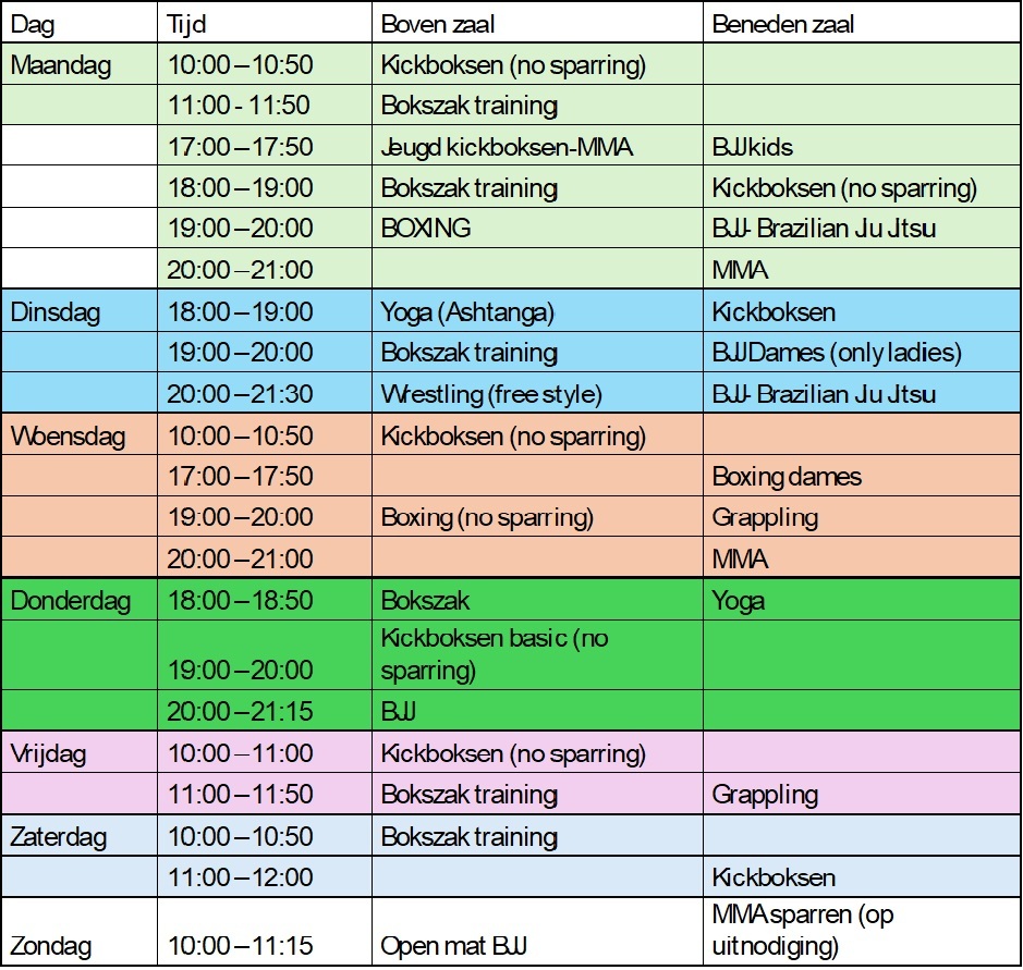 zomer rooster 2026